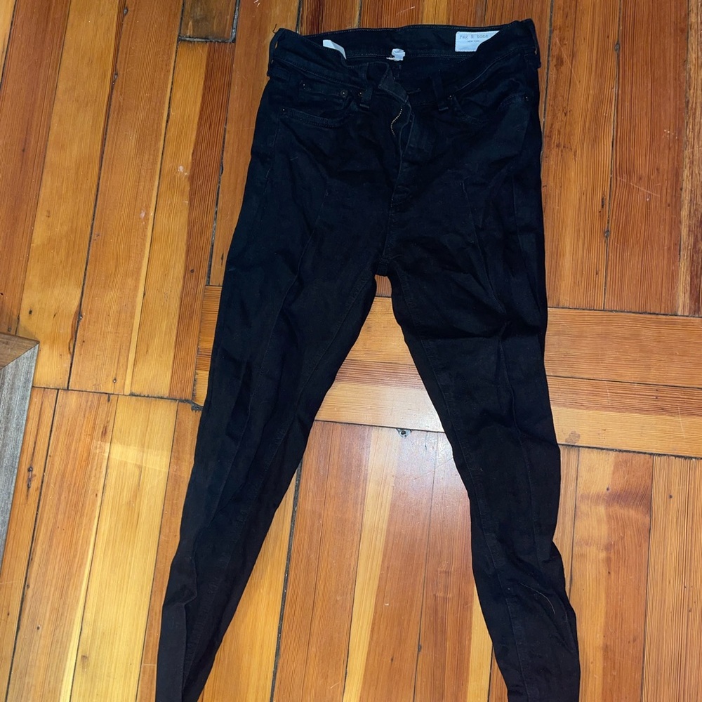 Rag and bone skinny black jeans.